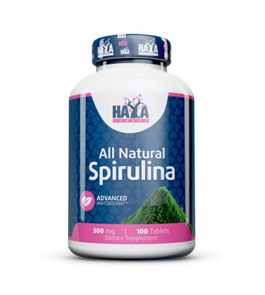 Haya Labs All Natural Spirulina 500 mg (100 табл)