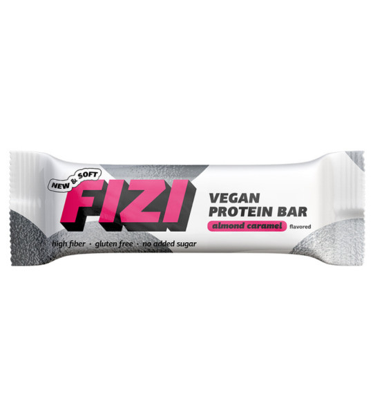 Fizi Vegan Protein Bar Almond + caramel (40 грам)