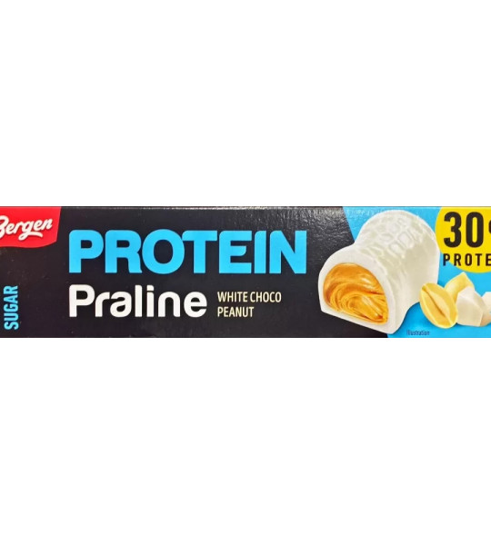 Bergen Protein Praline White Choco Peanut (50 грам)