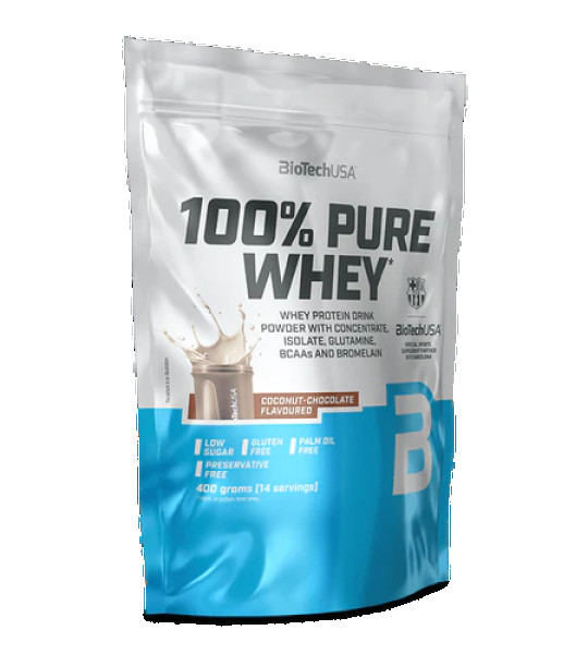 BioTech (USA) 100% Pure Whey (400 грам) - фото 6