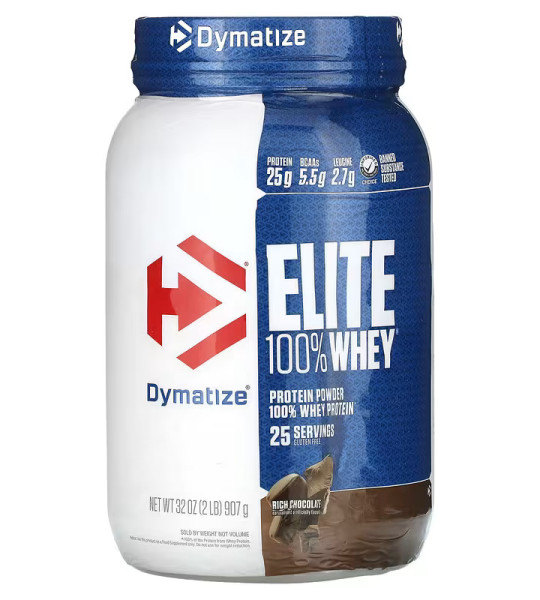 Dymatize Nutrition Elite 100% Whey Protein 907 грам