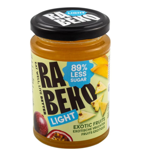 Rabeko Light Jam Exotic Fruits 89% Less Sugar (230 грам)