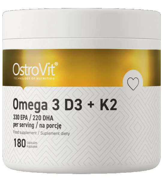 OstroVit Omega 3 D3 + K2 (180 капс)