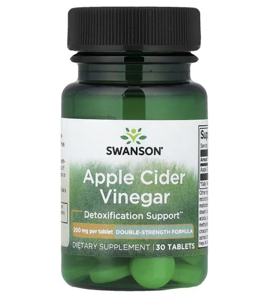 Swanson Apple Cider Vinegar 200 mg (30 табл)