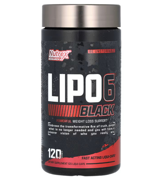 Nutrex Lipo 6 Black Maximum Potency Liquid Caps 120 капс