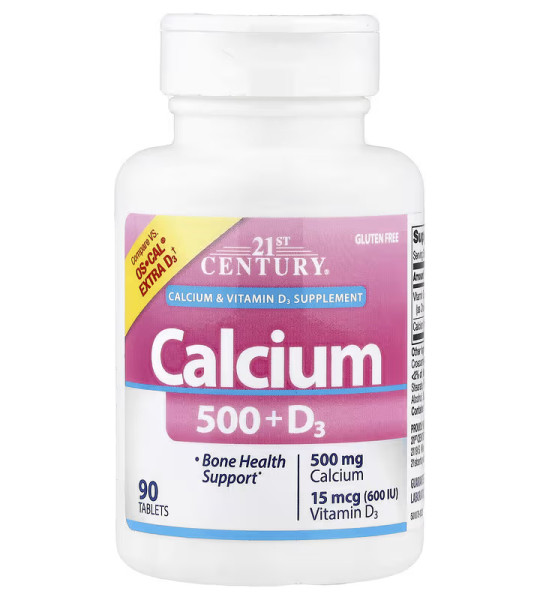 21st Century Calcium 500 + D3 (90 табл)