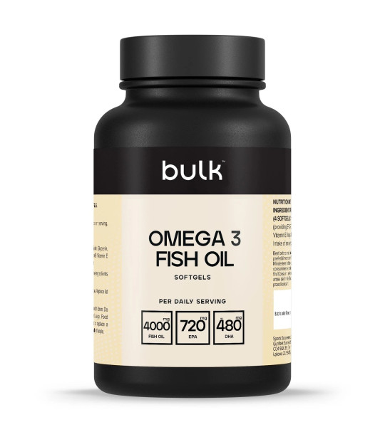 Bulk Omega-3 Fish Oil 1000 mg Softgels (90 капс)