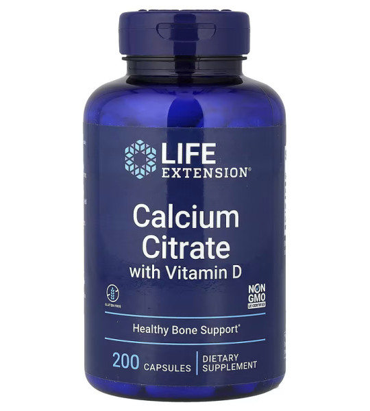 Life Extension Calcium Citrate with Vitamin D (200 капс)