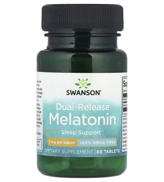 Swanson Melatonin Dual-Release 3 мг (60 таб)