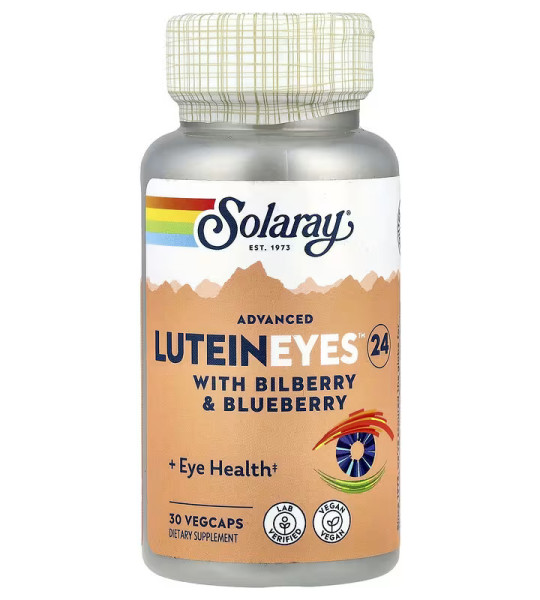 Solaray Lutein Eyes With Bilberry And Blueberry Veg Caps (30 капс)