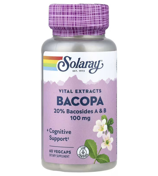 Solaray Vital Extracts Bacopa 100 мг Veg Caps (60 капс)
