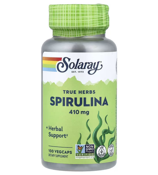 Solaray True Herbs Spirulina 410 мг (100 капс)
