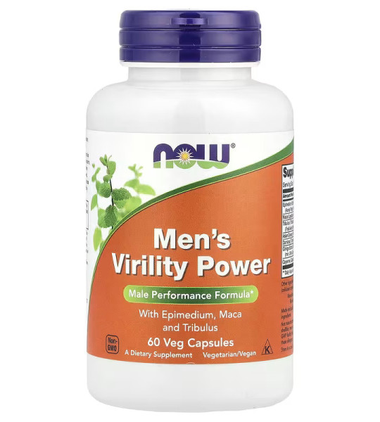 NOW Men's Virility Power Veg Caps (60 капс)