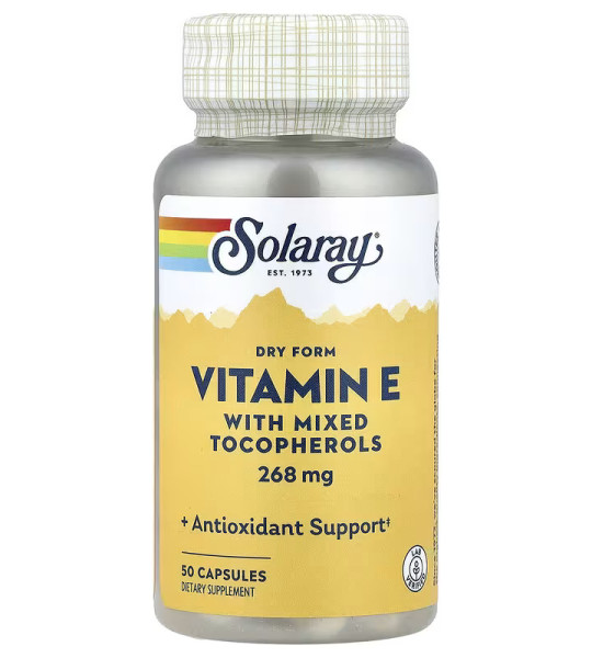 Solaray Vitamin E With Mixed Tocopherol 268 мг (50 капс)