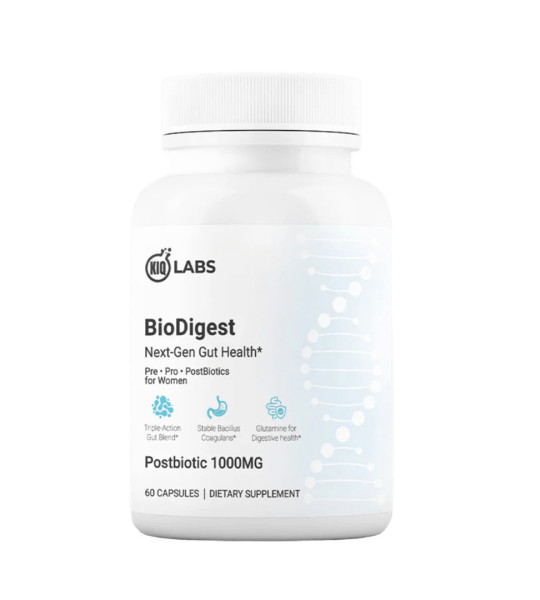 KIQ BioDigest Postbiotic 1000 мг  (60 капс)