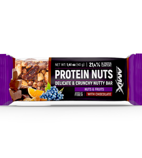 Amix Protein Nuts Crunchy Nutty Bar (40 грам) - фото 3