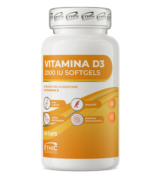Ethic Nutraceutici Vitamin D3 2000 IU (60 капс)