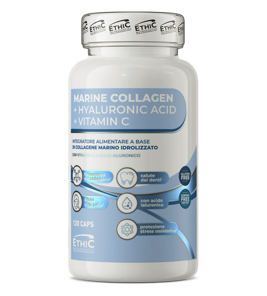 Ethic Nutraceutici Marine Collagen + Hyaluronic Acid (120 капс)