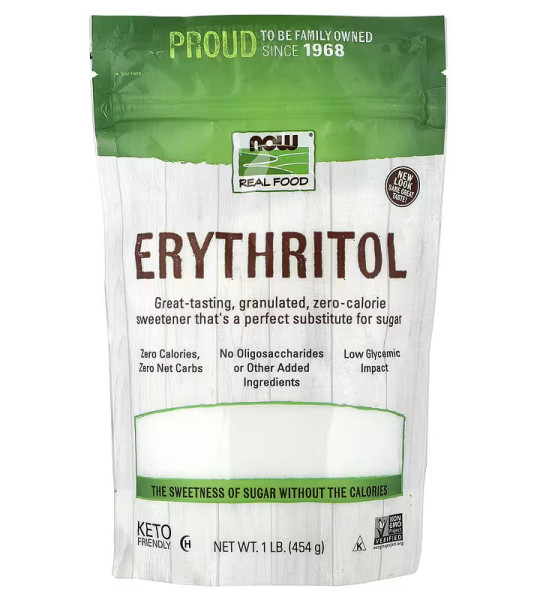 NOW Real Food Erythritol (454 грам)